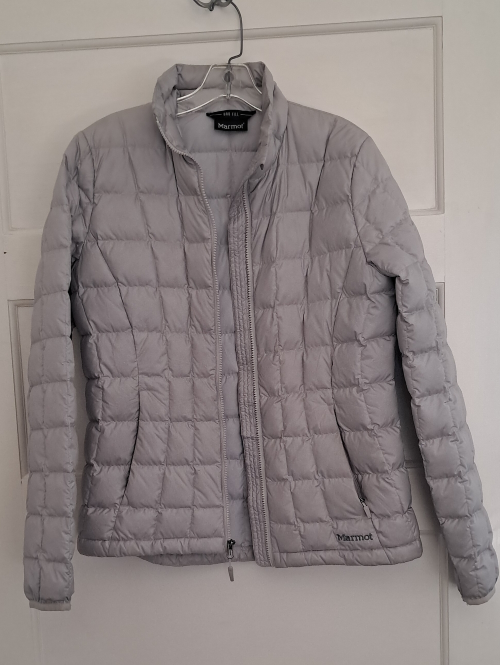 Women's Marmot Light Gray 600 Fill Down Jacket Size M